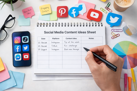 Social Media Content Ideas Sheet
